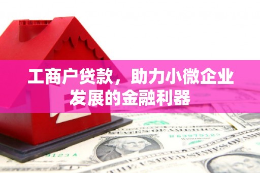 天津工商户贷款,助力小微企业发展的金融利器 天津工商户贷款,助力小微企业发展的金融利器