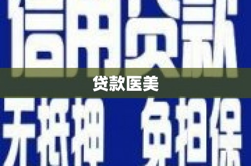 资源贷款医美