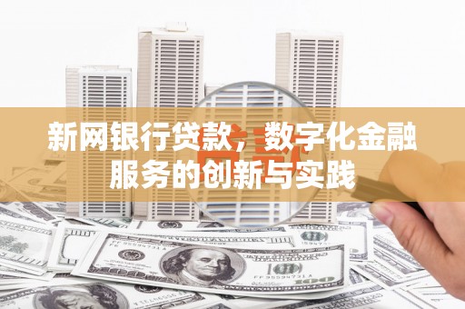 荷塘新网银行贷款，数字化金融服务的创新与实践