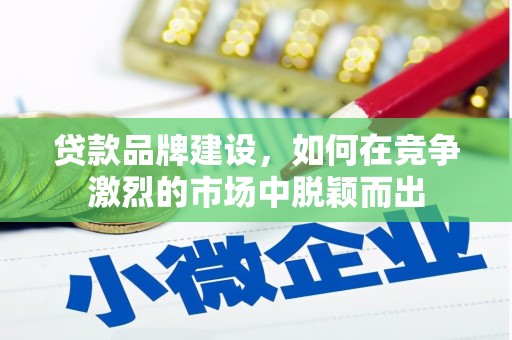 崁顶贷款品牌建设，如何在竞争激烈的市场中脱颖而出