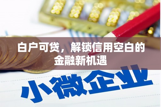 两当白户可贷，解锁信用空白的金融新机遇