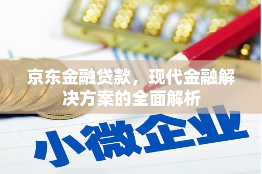 夏县京东金融贷款，现代金融解决方案的全面解析