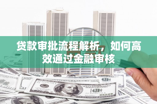 平安贷款审批流程解析，如何高效通过金融审核