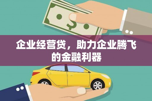 泰山企业经营贷，助力企业腾飞的金融利器
