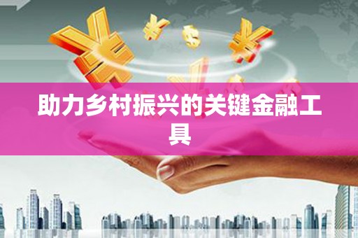 阳谷助力乡村振兴的关键金融工具