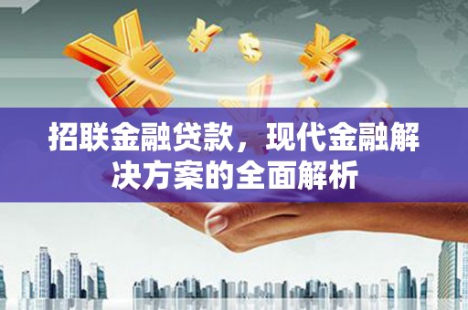 点军招联金融贷款，现代金融解决方案的全面解析