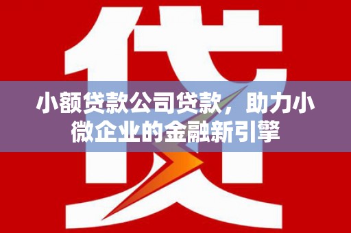 澳门半岛小额贷款公司贷款，助力小微企业的金融新引擎