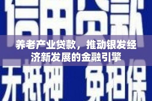 周宁养老产业贷款，推动银发经济新发展的金融引擎