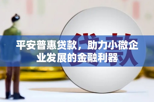 五峰平安普惠贷款，助力小微企业发展的金融利器